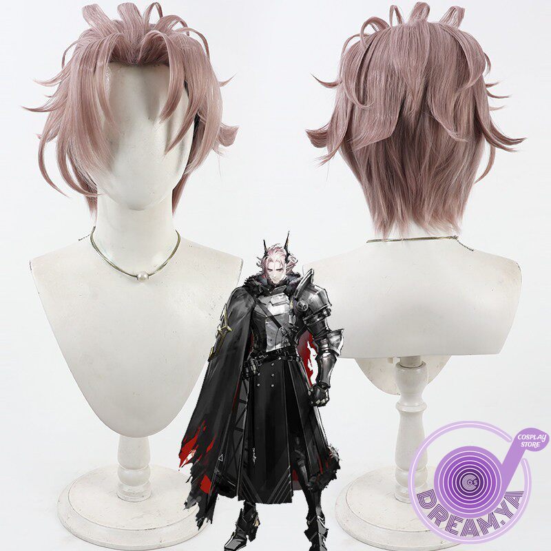 Synthetic Wigs - Theresis Cosplay Peruk Arknights Pembe Kısa