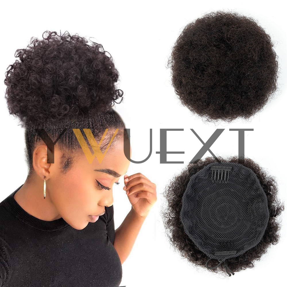Drawstring Afro Curly Puff Ponytail - Afro Puff At Kuyruğu 4-6 İnç