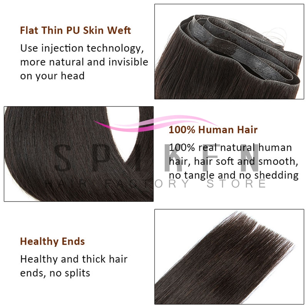 SPIKFN Uzun Bantlı Atkı Saç Ek - Invisible Tape In Extensions Real Hair incelemesi ve fiyatı