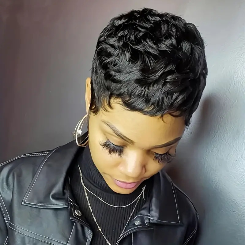 Kısa Bob Pixie Kesim Peruk Kıv - Short Pixie Cut Wig Human Hair Cheap incelemesi ve fiyatı