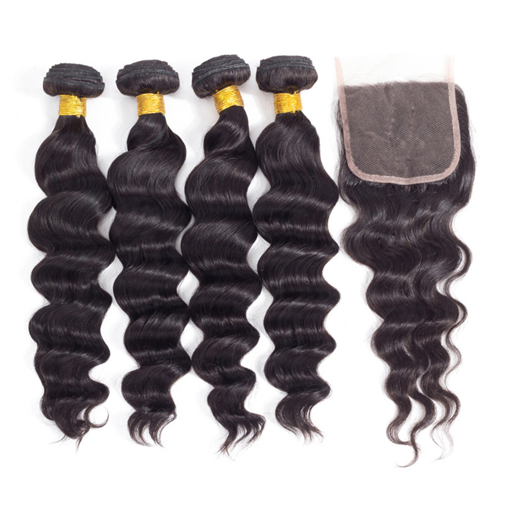 30 İnç Dökülmüş Dalgalı Saç De - Deep Wave 3 Bundles With Closure incelemesi ve fiyatı