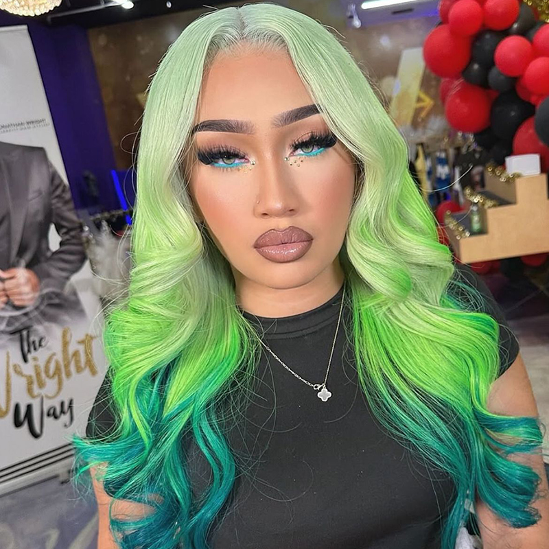 13x4 Kahverengi Pembe Mavi Dan - 613 Blonde Body Wave Lace Front Wig incelemesi ve fiyatı