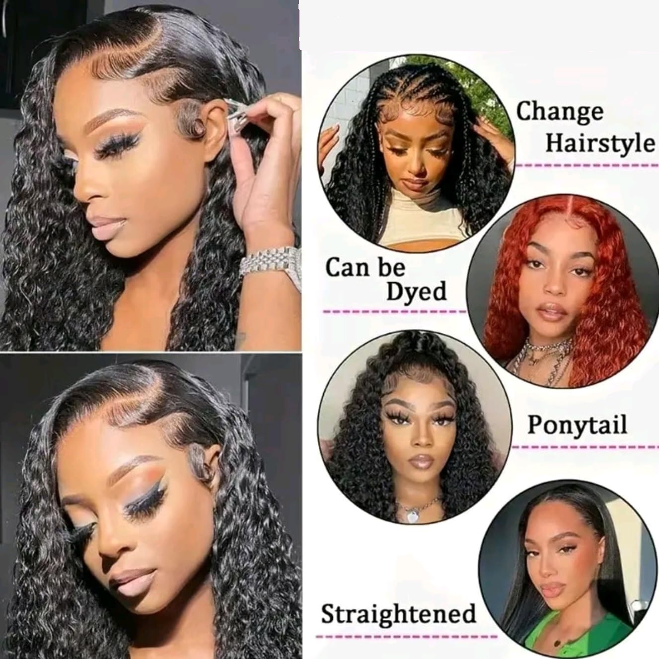 200 Yoğunluklu 13x4 13x6 HD Şe - Human Hair Wigs incelemesi ve fiyatı