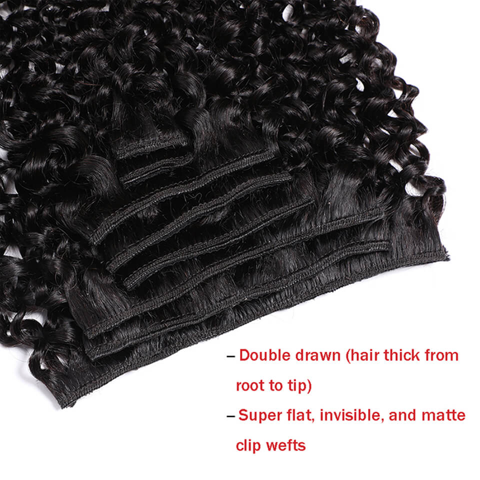 Kadınlar İçin Afro Kıvırcık Kl - Seamless Clip In Hair Extensions Human Hair incelemesi ve fiyatı