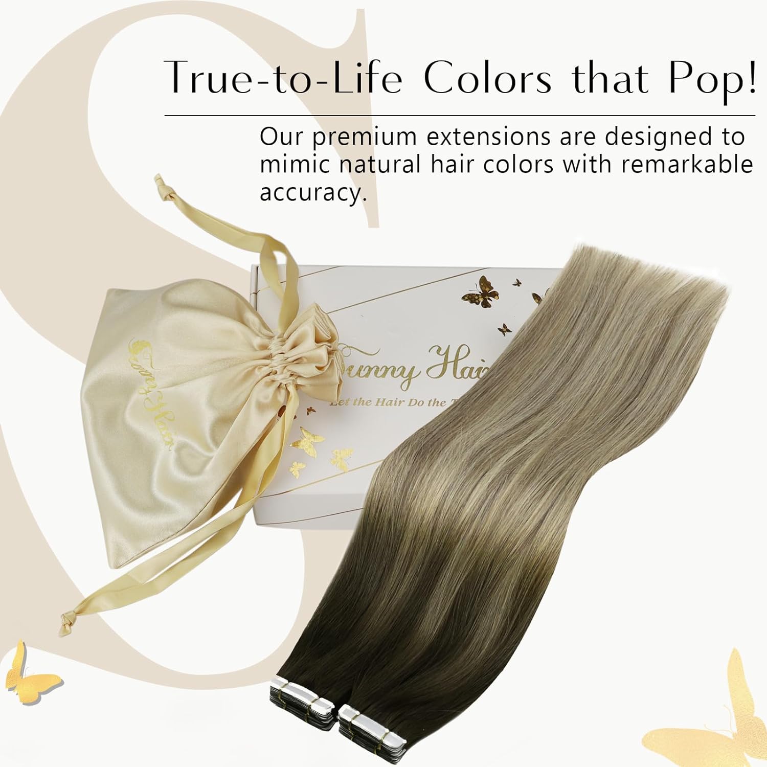 VeSunny Bantlı Saç Uzantıları  - Invisible Tape In Extensions Real Hair incelemesi ve fiyatı